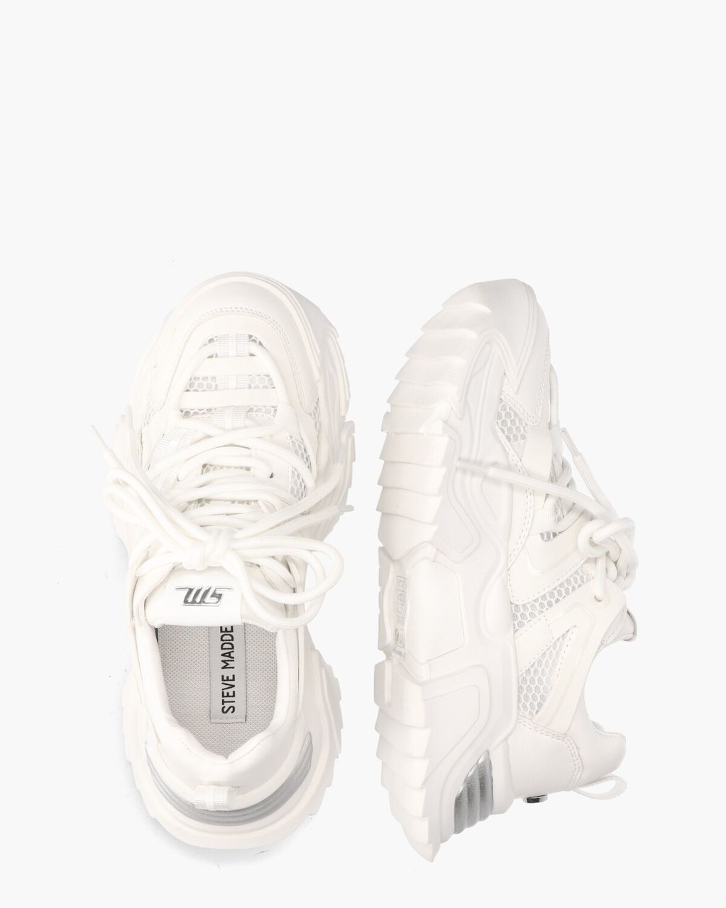 Steve Madden Kingdom-E Wit Damessneakers