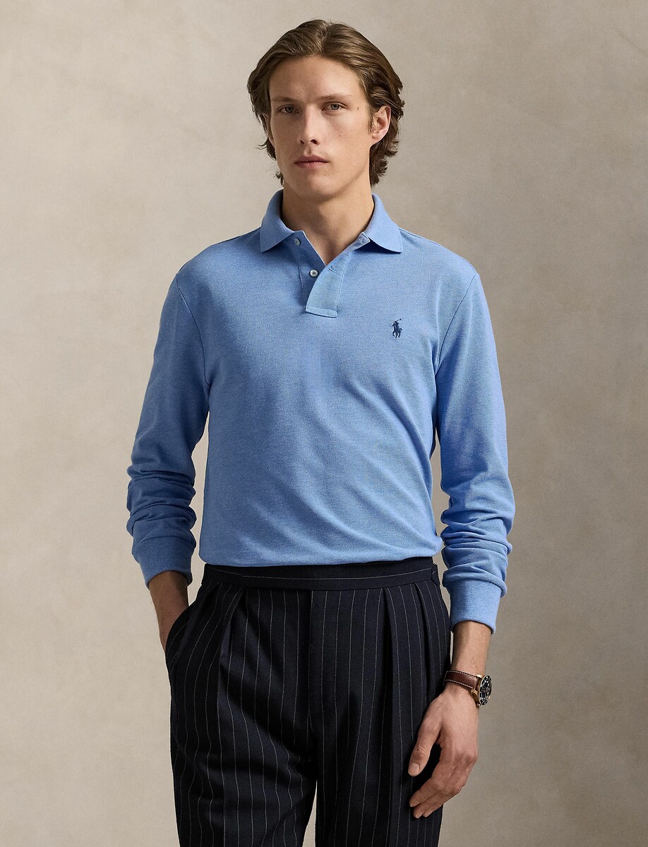 POLO RALPH LAUREN<br>Camisa pólo slim fit em piqué