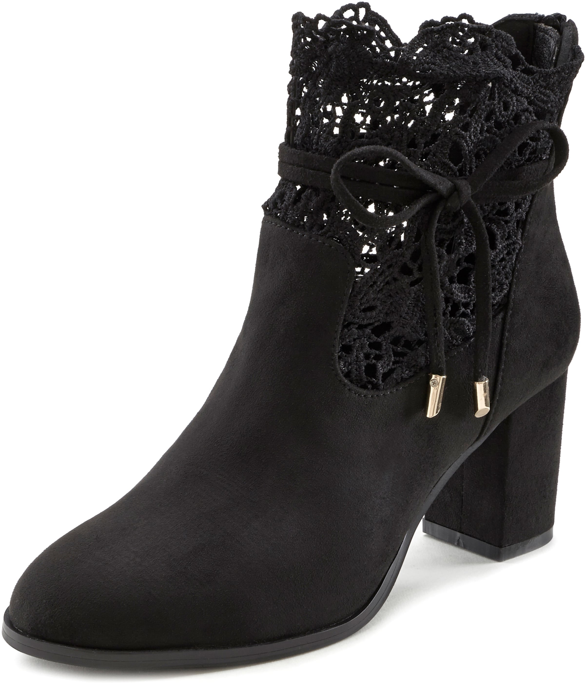 LASCANA High-Heel-Stiefelette in schwarz