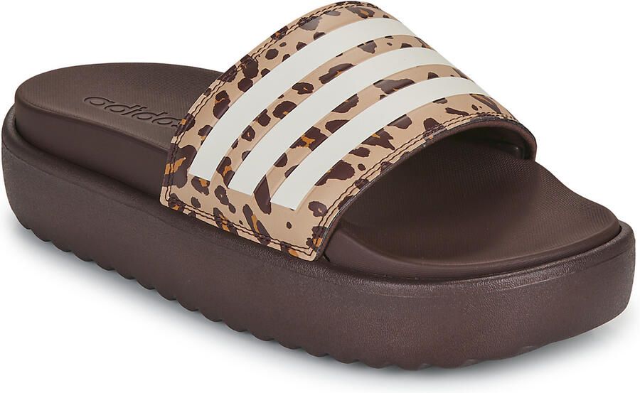 Adidas Sportswear Badslippers met label-embossing model 'ADILETTE PLATFORM'