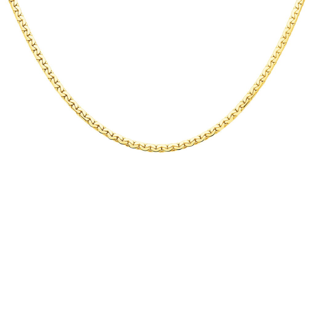 Collier Ivy Maille Haricot Or Jaune