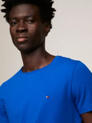 Camiseta Extra Slim Fit com Bordado de Bandeira