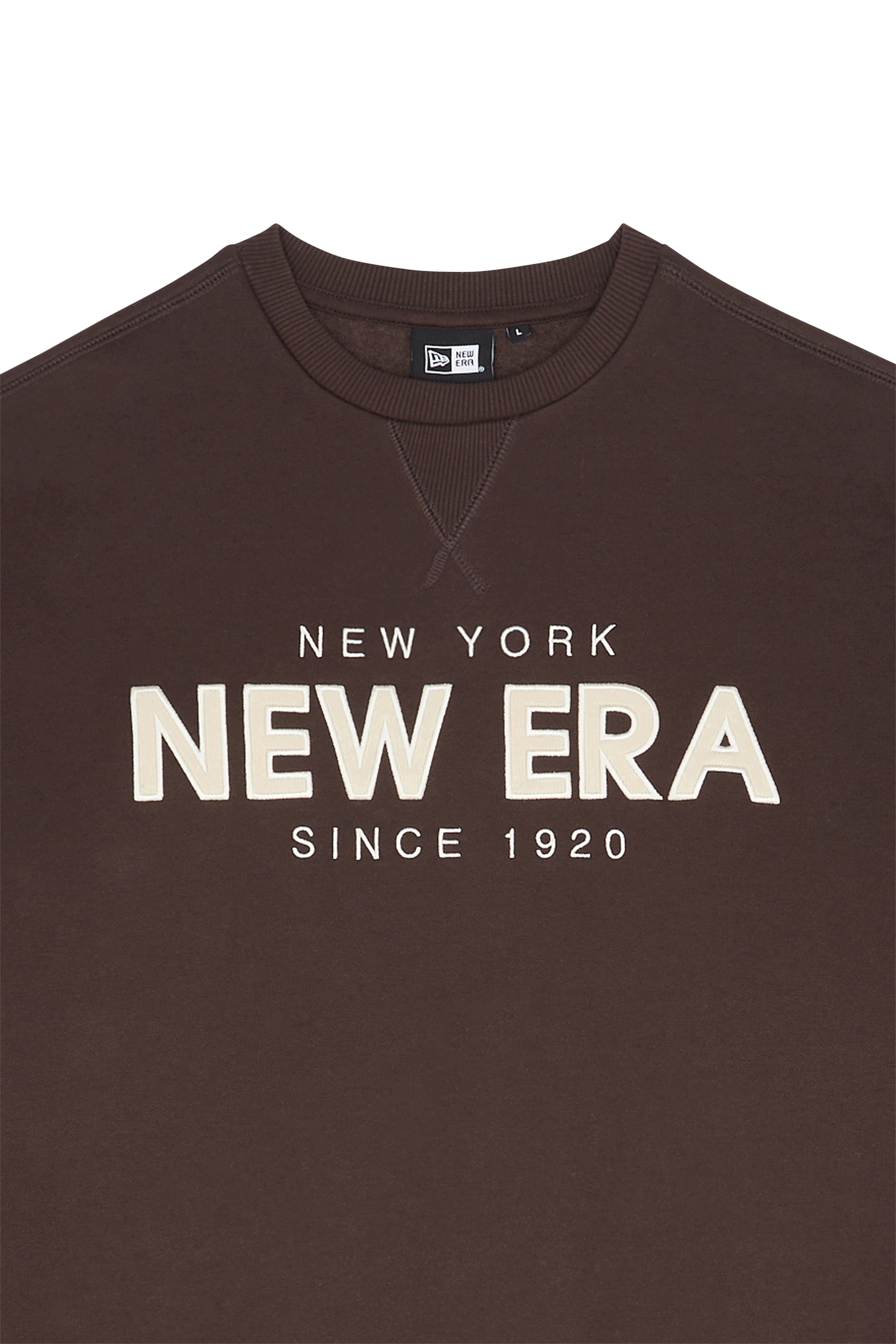 NEW ERA Sweatshirt NE WORDMARK CREW Marron