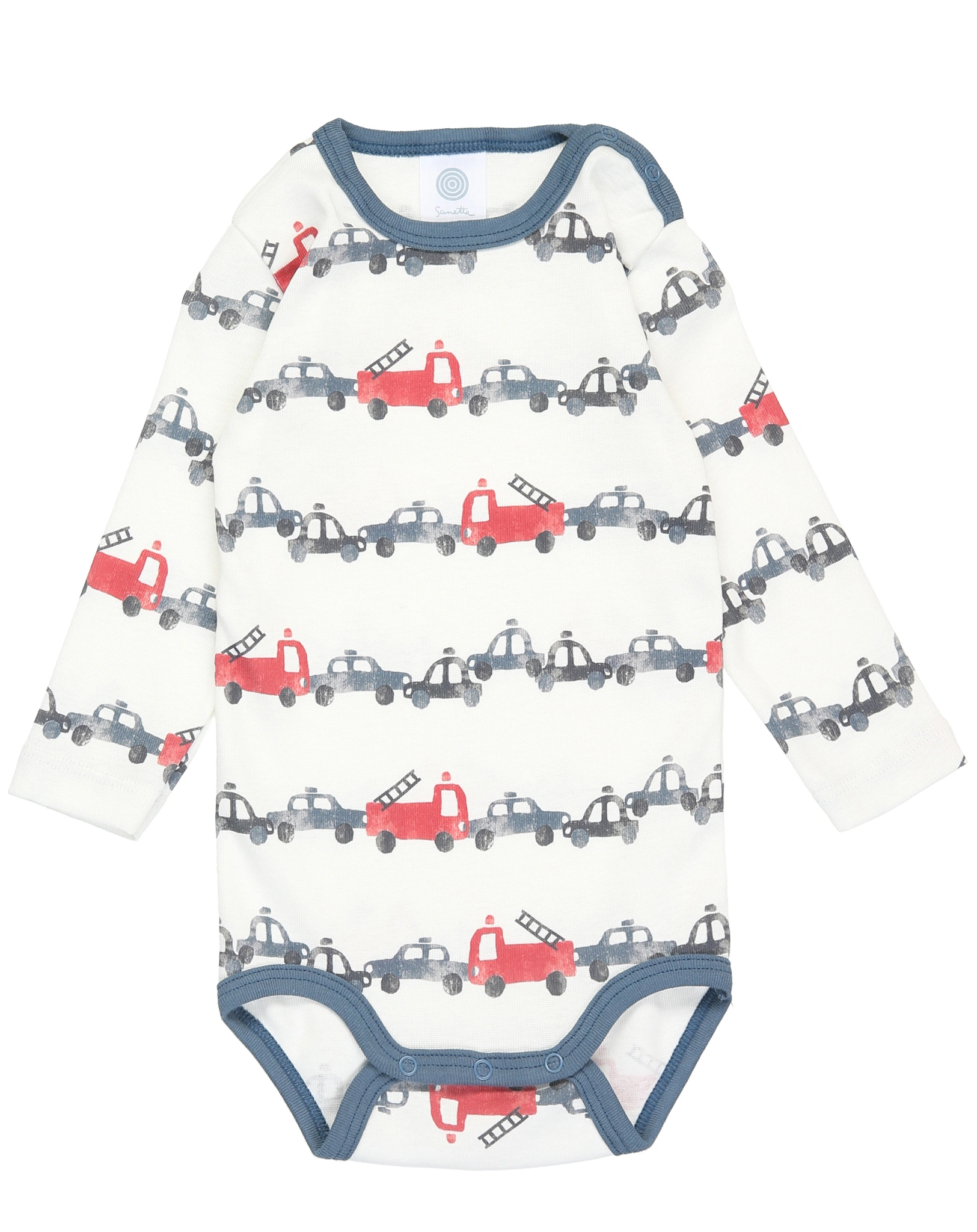Langarmbody FIRETRUCK 2er-Pack in white pepple