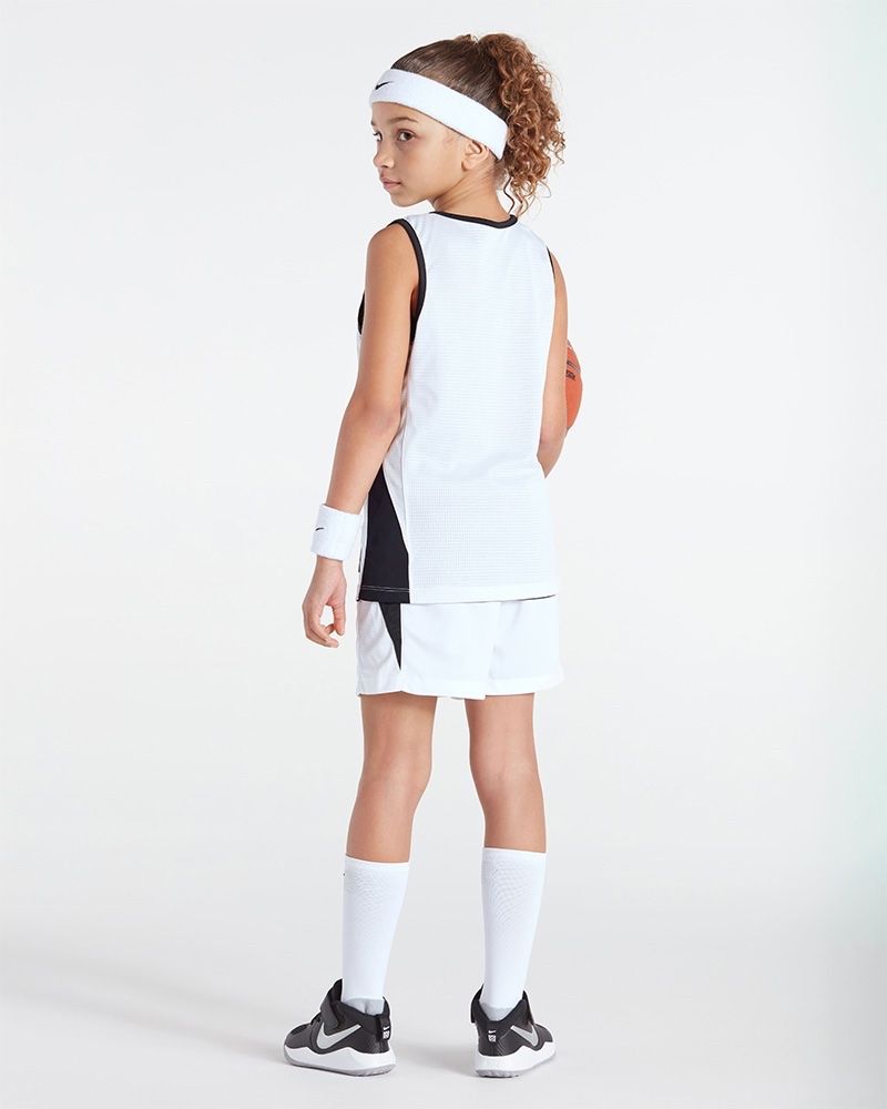 Maillot de basket reversible Nike Team Noir & Blanc pour enfant