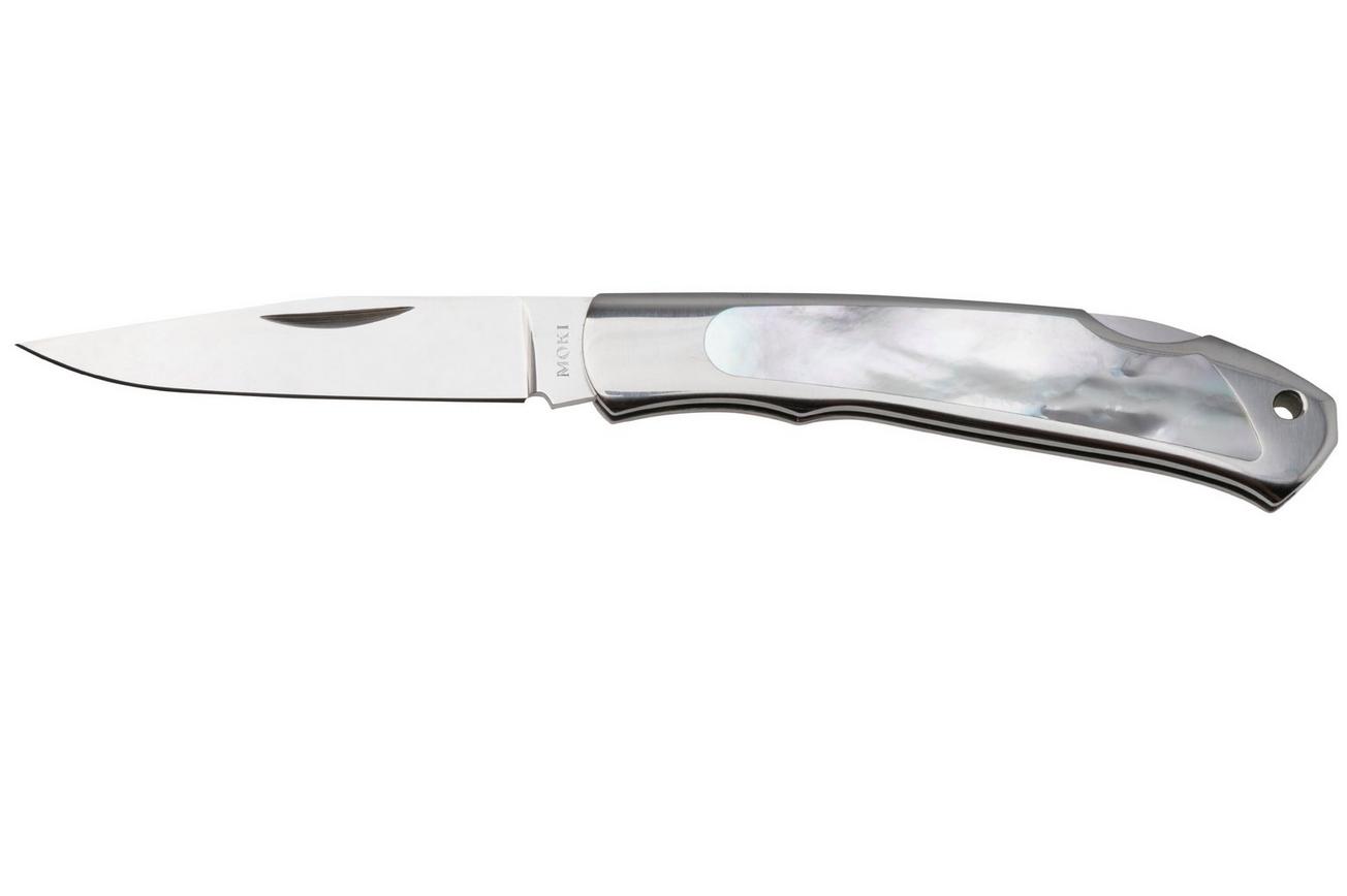 Moki Serapis Lockback 610E Polished VG10, Mother Of Pearl, zakmes