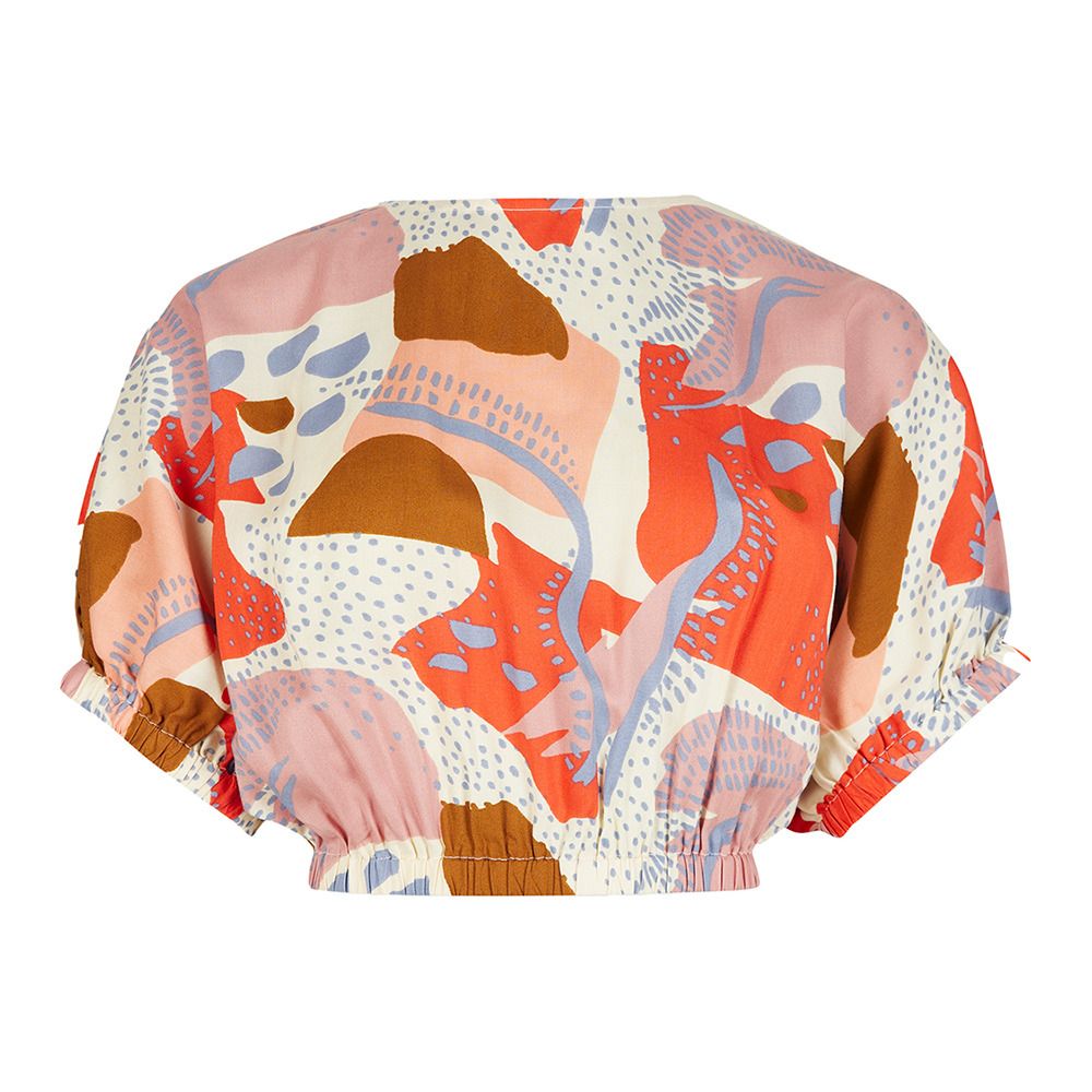 O'Neill TIDDA WOVEN - Crop top Femme patchwork print