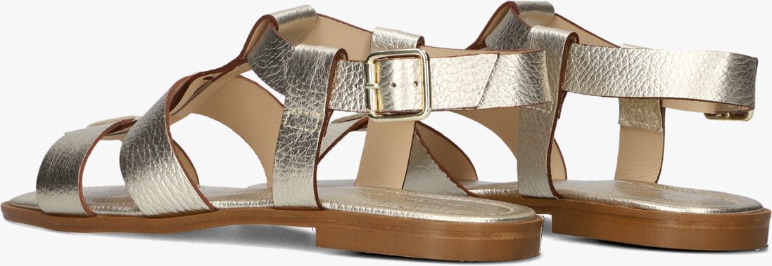 gouden stefano lauran platte sandalen 24200
