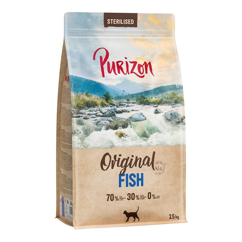 Purizon Sterilised Adult poisson - sans céréales ✓ pas cher