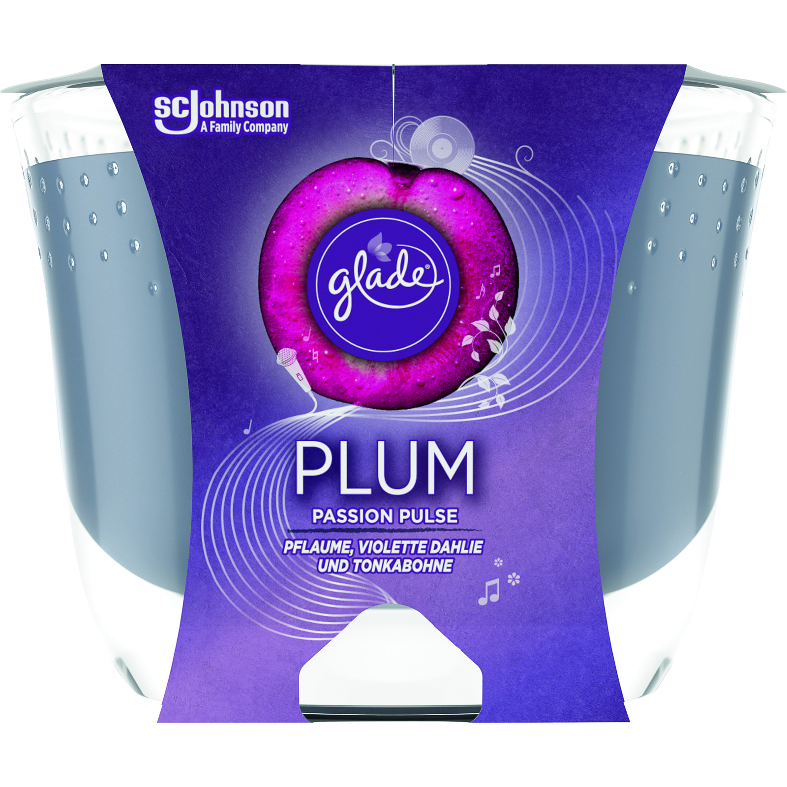 Glade Premium Duftkerze Plum Passion Pulse 224 g