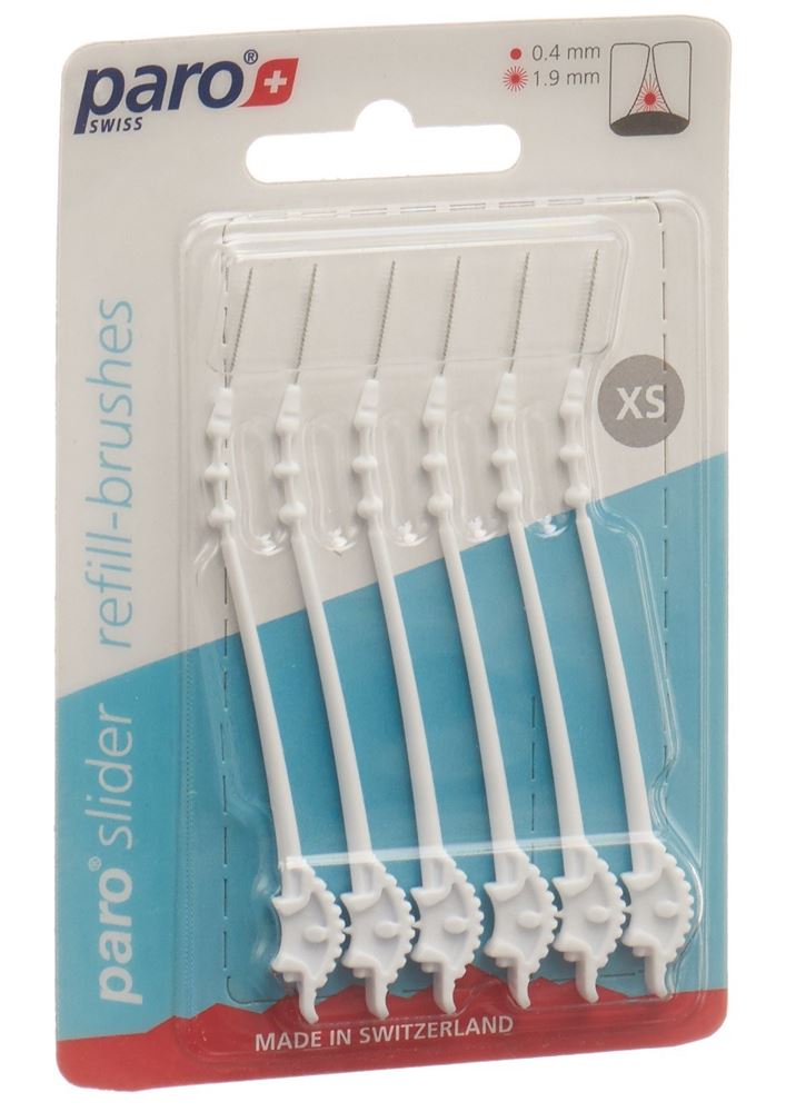 PARO slider refill-brushes XS 6 Stk