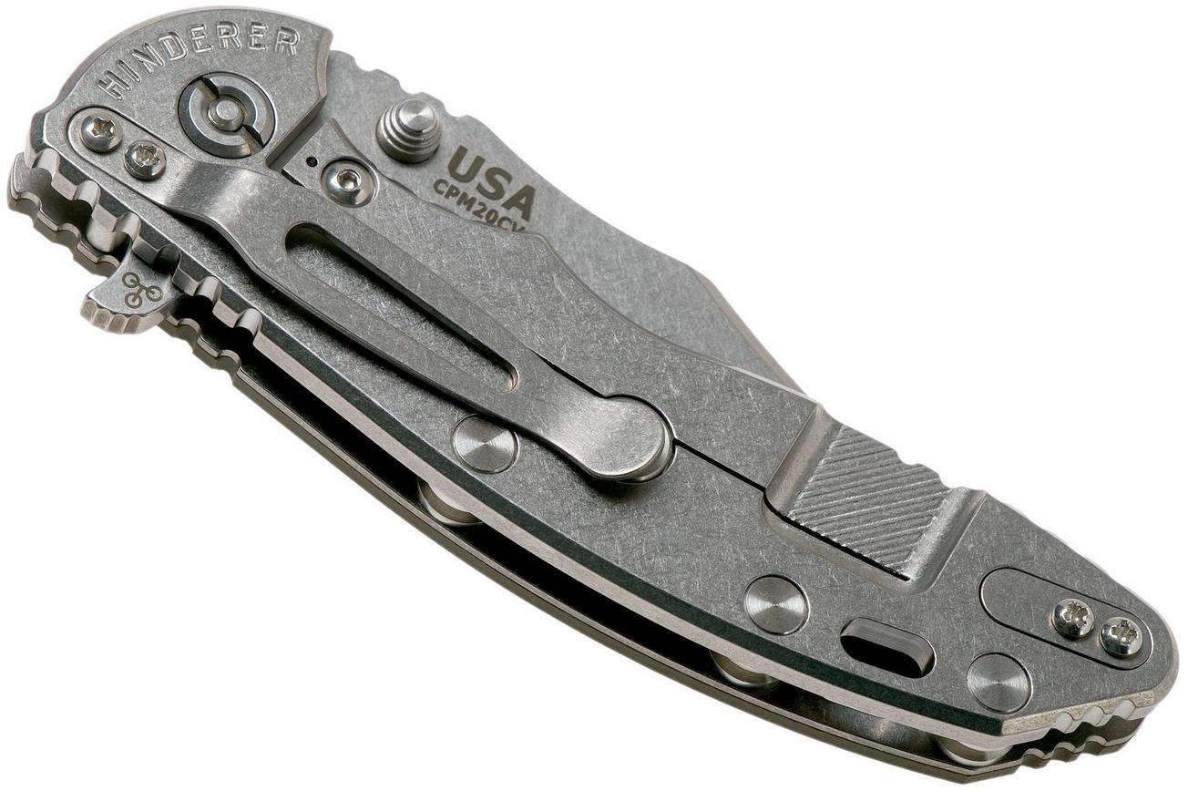 Rick Hinderer XM-18 3.5 Bowie 20CV Stonewash, OD Green G10 zakmes