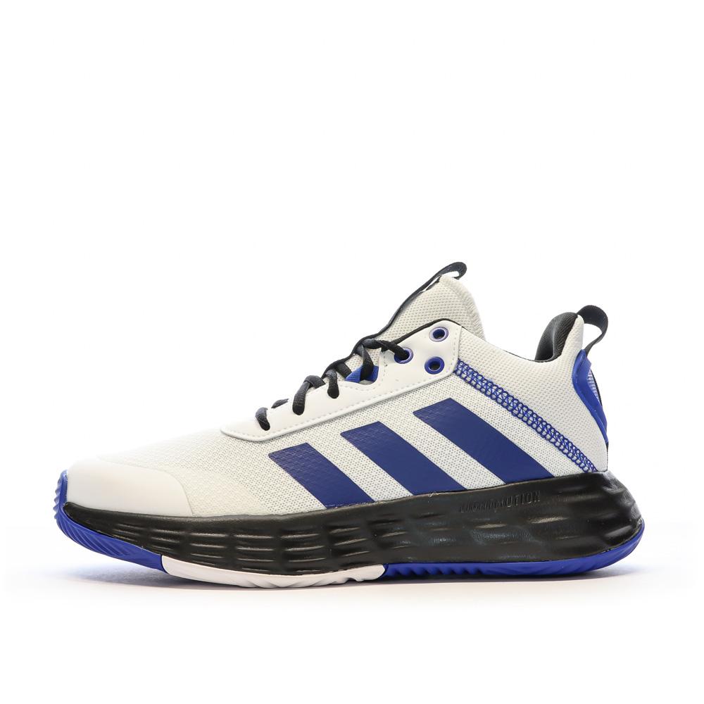 Adidas Baskets Blanches/Bleu Homme Adidas Ownthegame 2.0