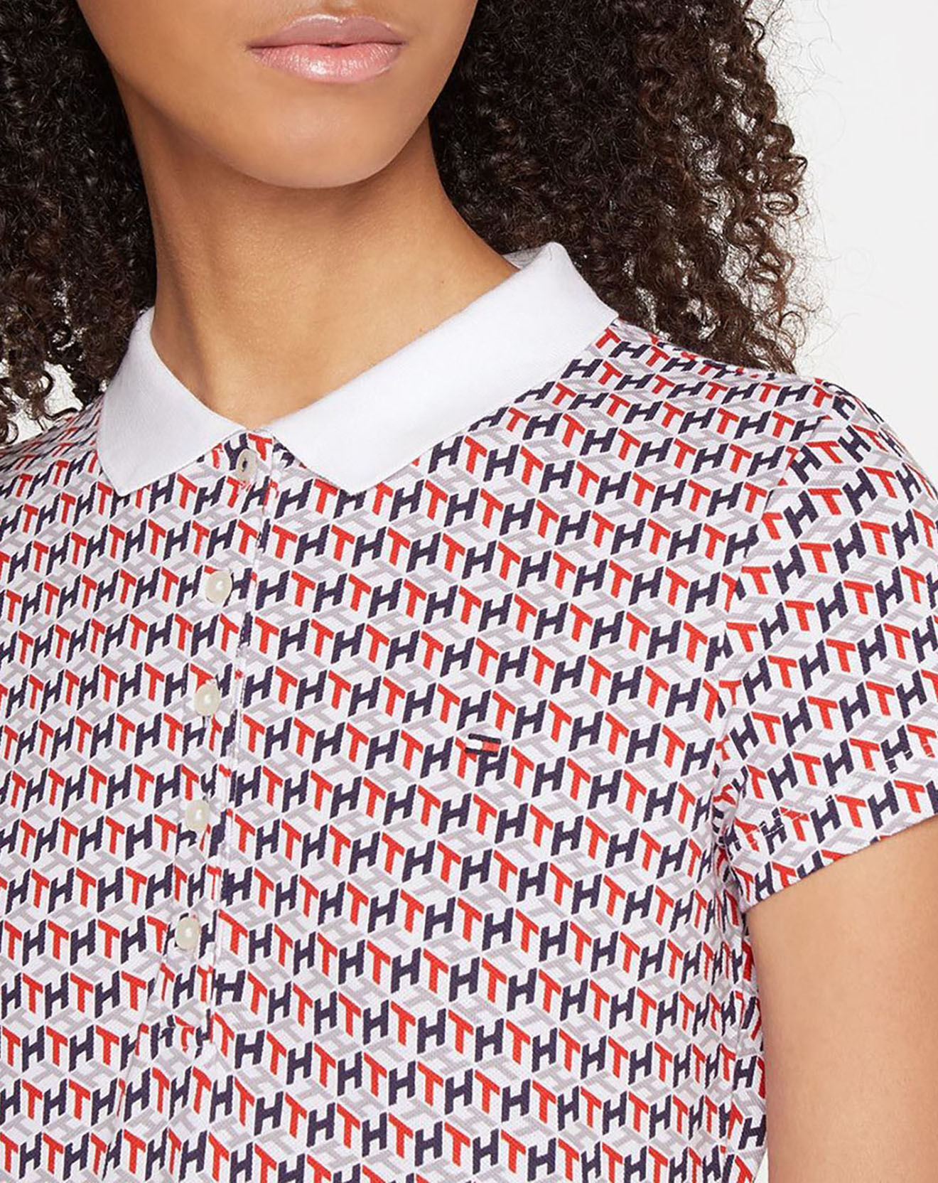Tommy Hilfiger Polo slim fit imprimé multicolore