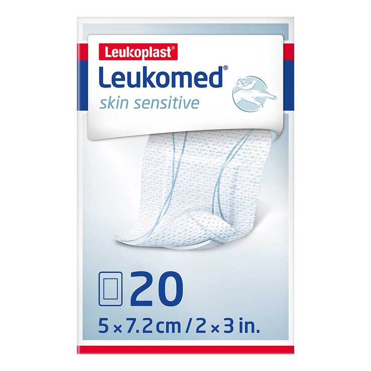 Leukomed® skin sensitive 5x7,2 cm, 20 St