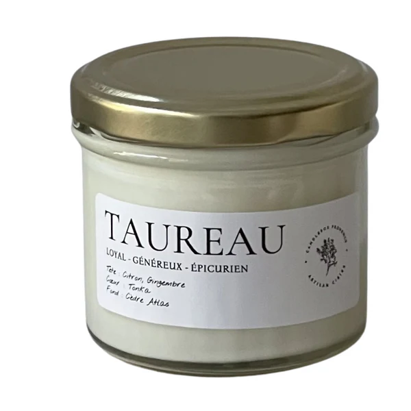 Candlebox provence Bougie Astro - Mon Taureau 100g