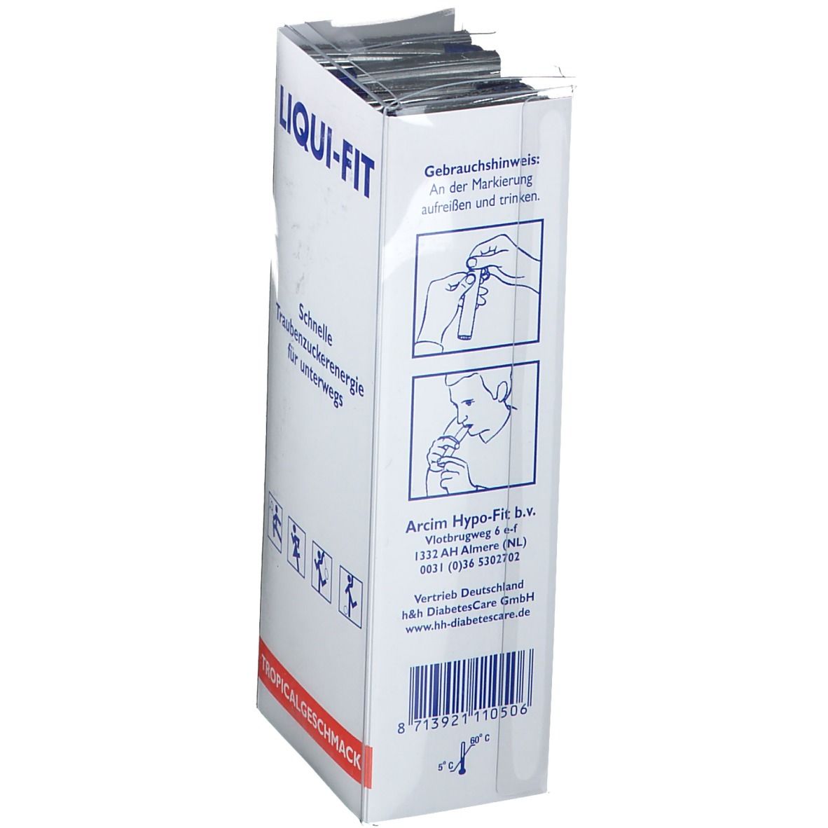 LIQUI-FIT ® Tropical flüssige Zuckerlösung Beutel