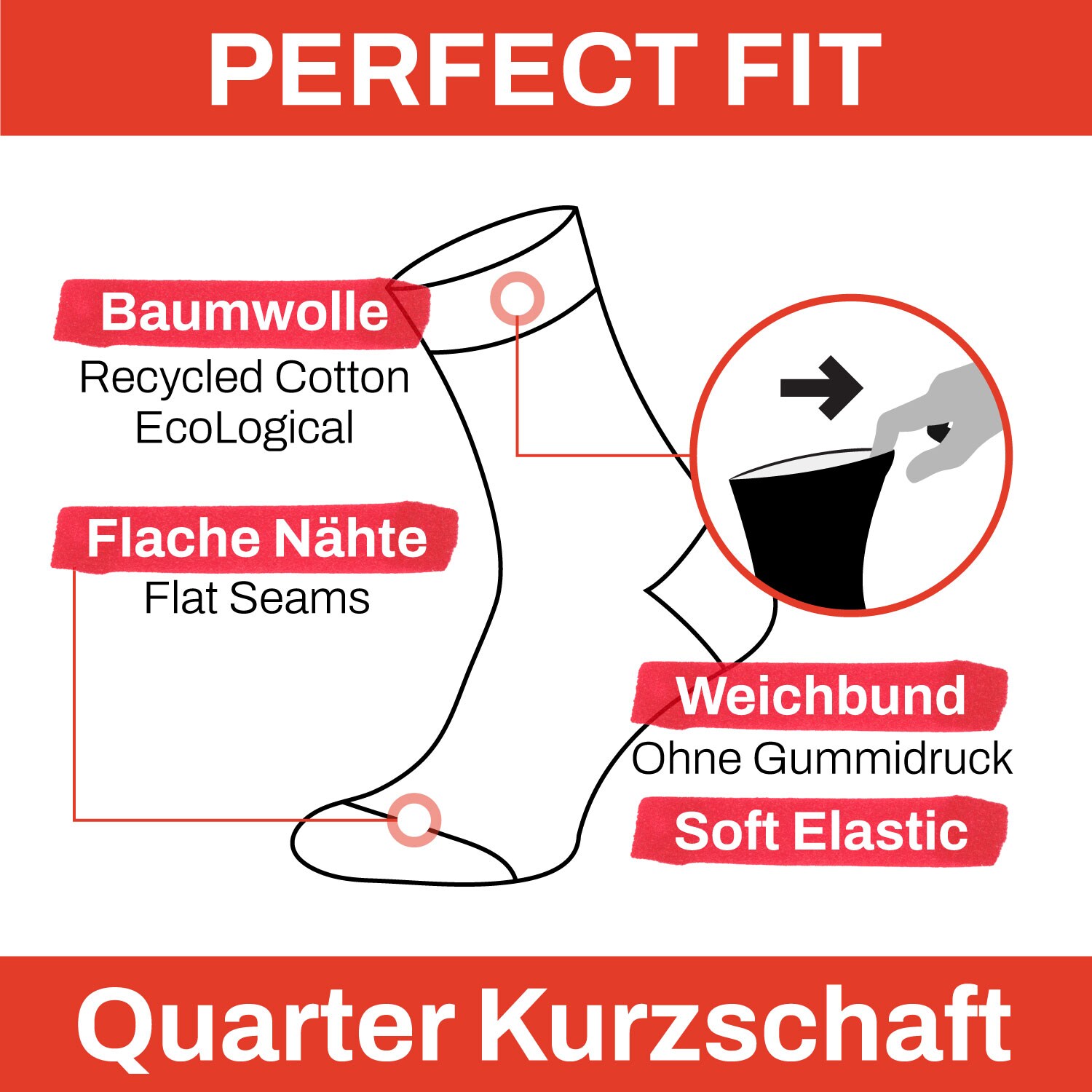 Chili Lifestyle DIABETIKER Socken kurz ohne Gummi 8 Paar Baumwolle Weichbund