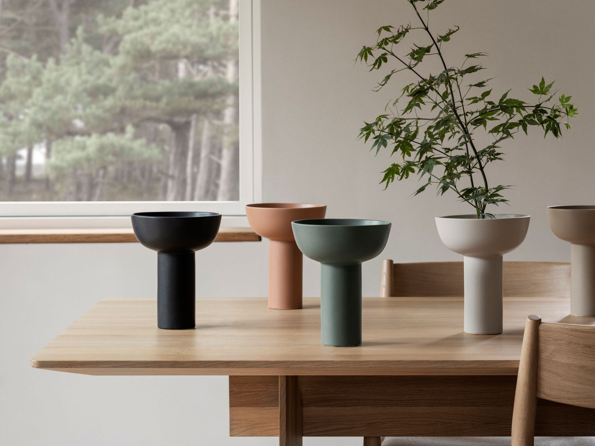 Miyabi Vaas Black Hoog | Zwart
