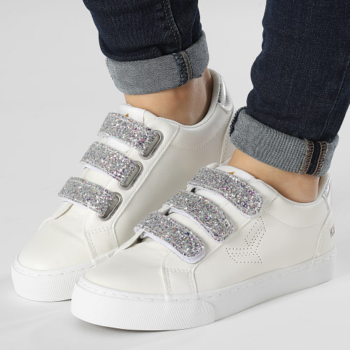 Baskets Femme Tippy 42073 Blanc Glitter