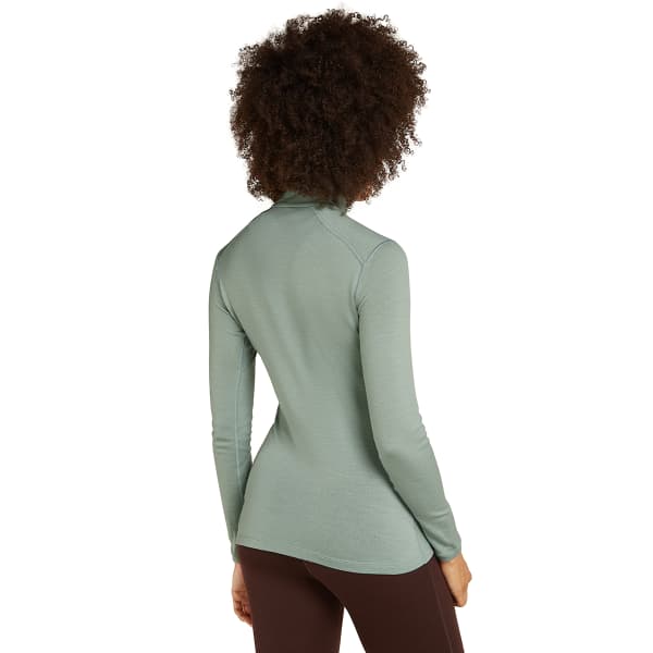 T-shirt thermique ICEBREAKER W 260 TECH LS HALF ZIP MOSS