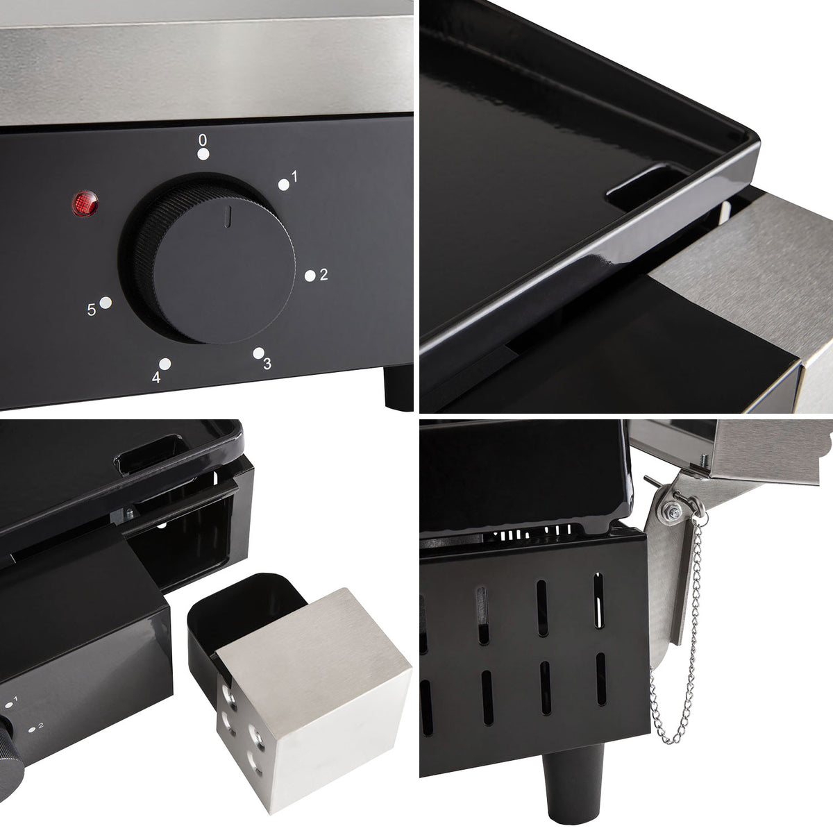 Plancha électrique + capot fonte FINESTA - 2,5kW Cook'in Garden