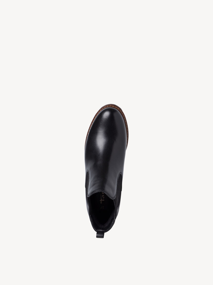Leren Chelseaboot - zwart