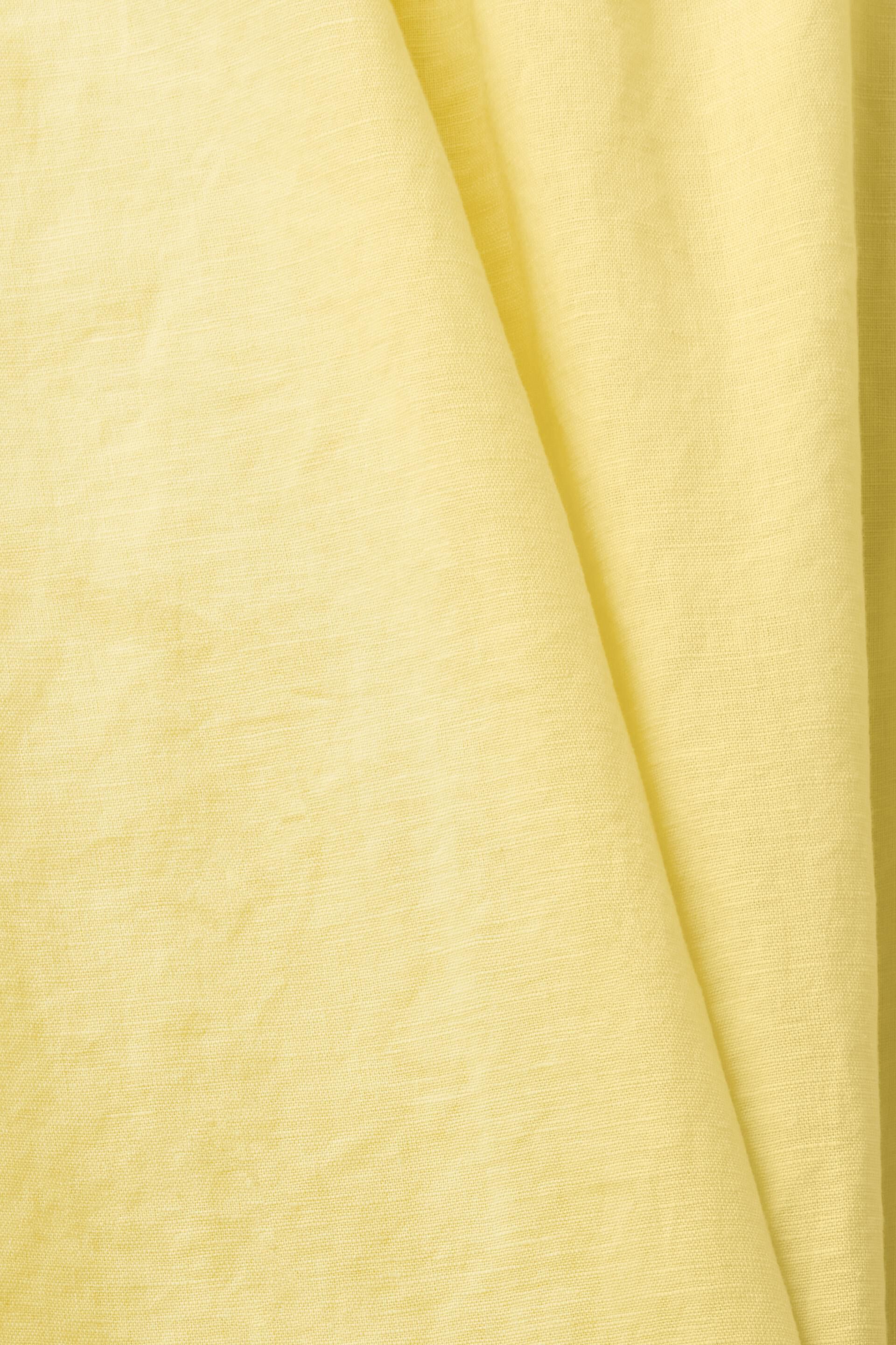 Blouse sans manches en lin mélangé