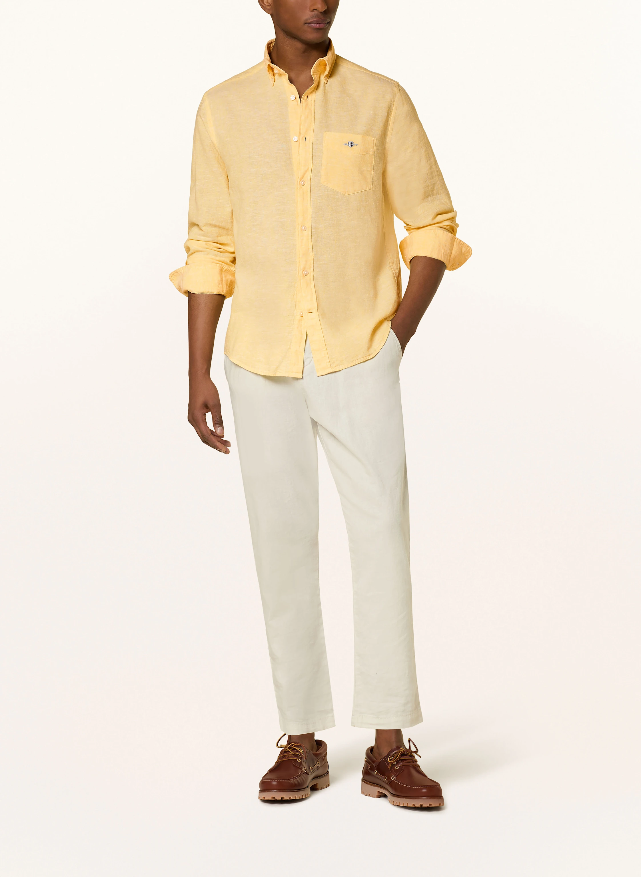 GANT Hemd Regular Fit mit Leinen
