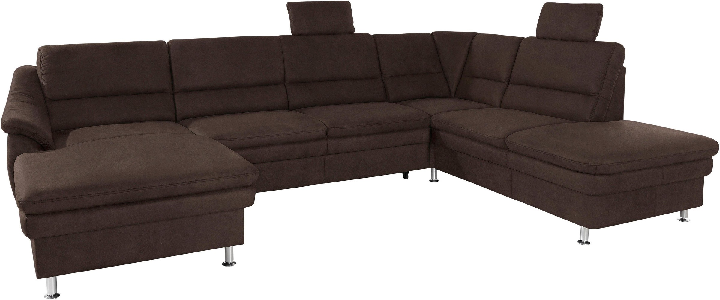 sit&more Wohnlandschaft »Cardoso U-Form« mit Federkern und Kopfstützen, mit Bettfunktion und Relaxfunktion
