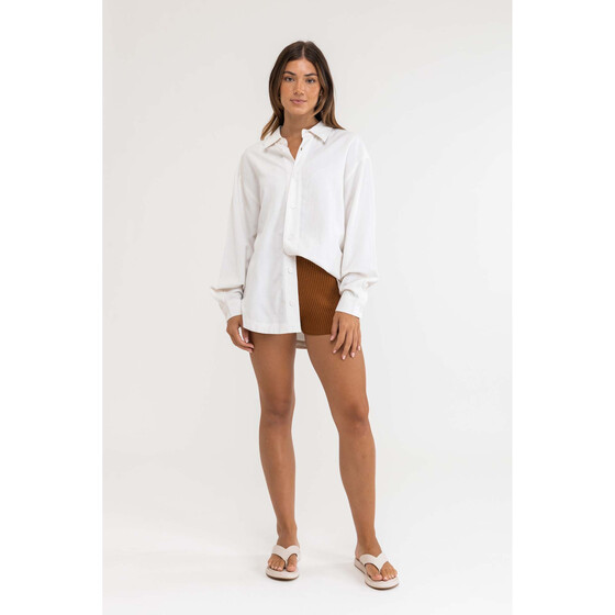 Rhythm Classic Oversized Shirt White Women SU23