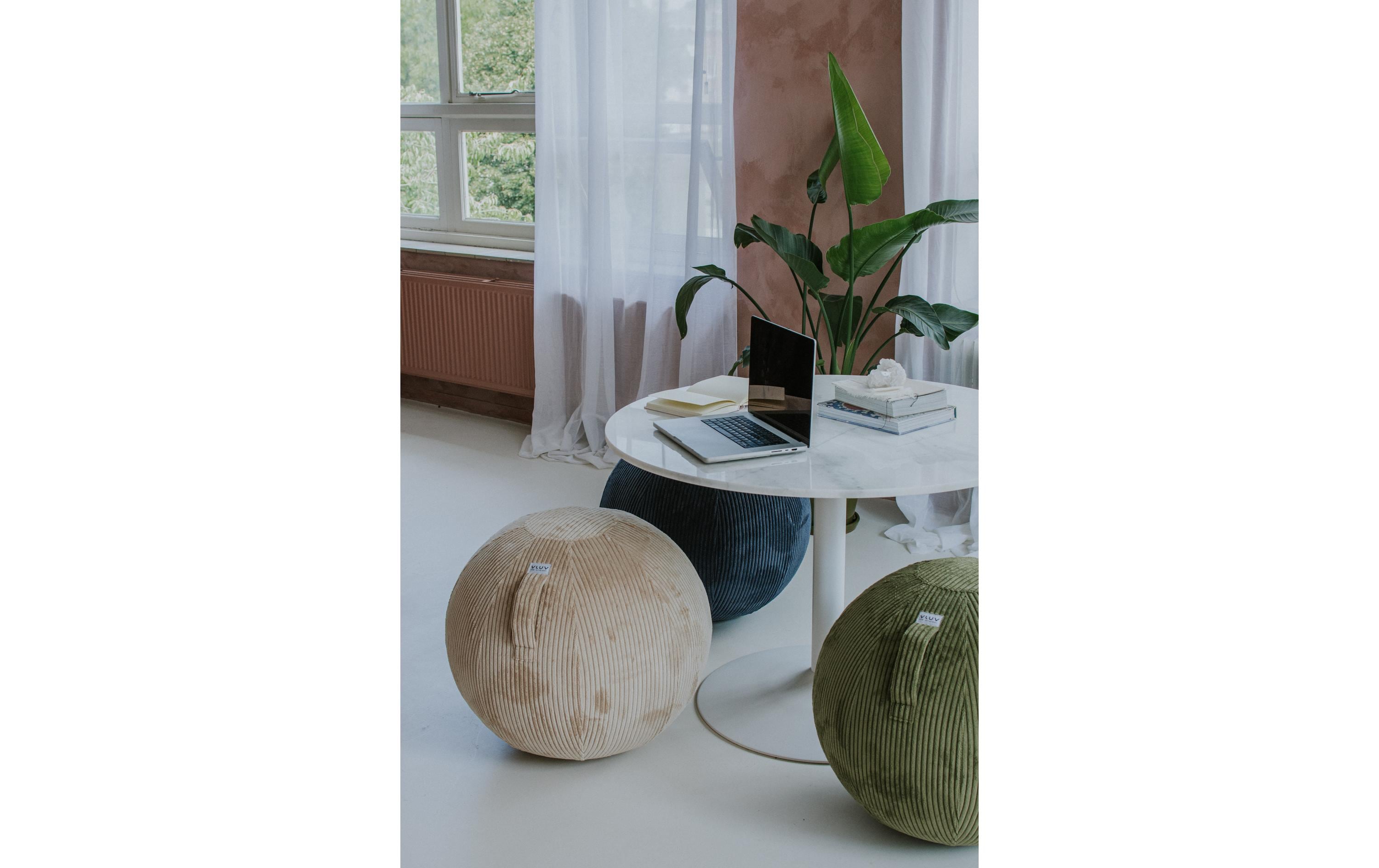 Sitzball Vlip Ø 60-65 cm, Olivgrün<br>Sitzball aus Stoff