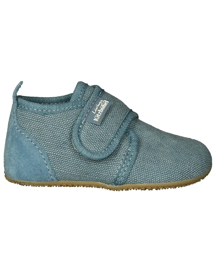 Klett-Hausschuhe JUTE in denim