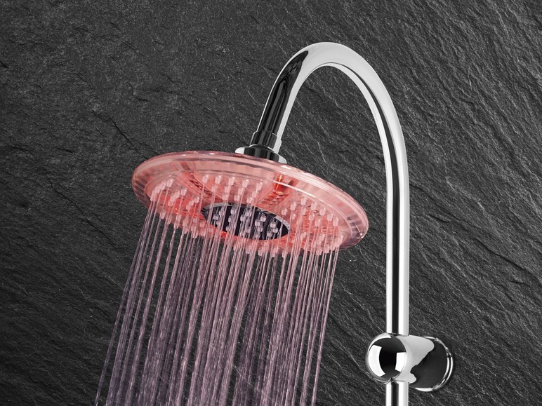 Regendoucheset met LED-douchekop