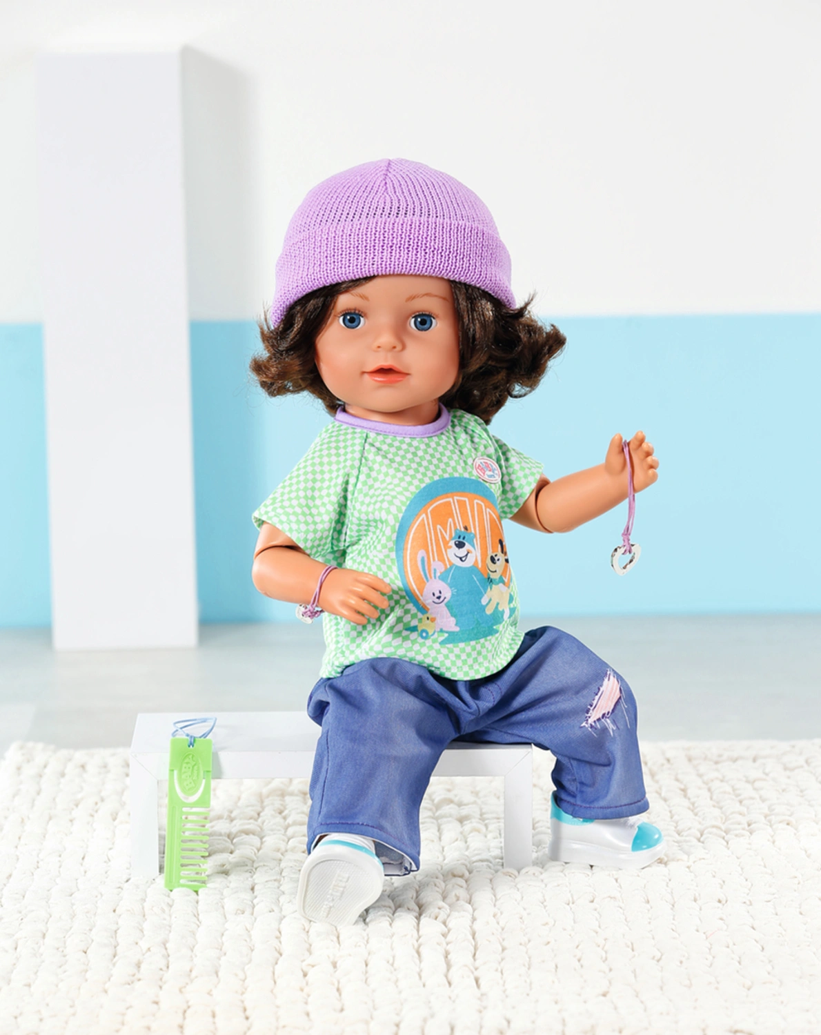 BABY born® Puppe BROTHER PLAY & STYLE (43cm)