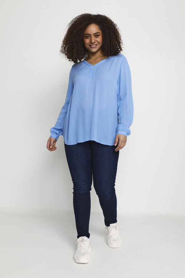Kaffe Curve KCami LS Blouse Vista blue