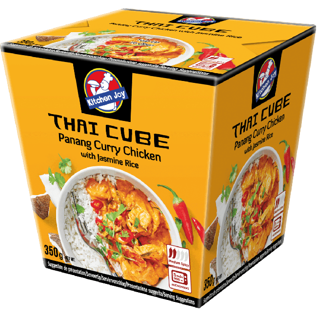 Kitchen Joy Kip in Panang Curry met Jasmijnrijst (Bevroren) 350g