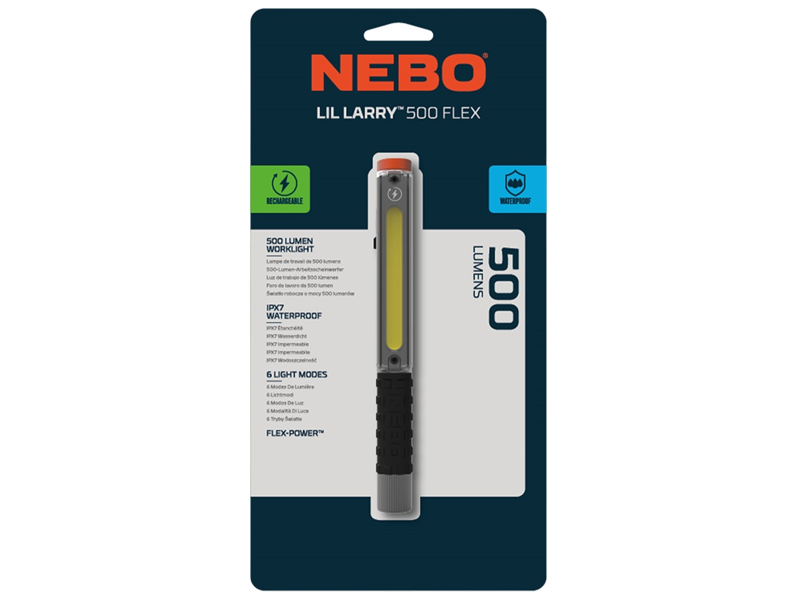 Lil Larry 500 Flex Oplaadbare Zaklamp