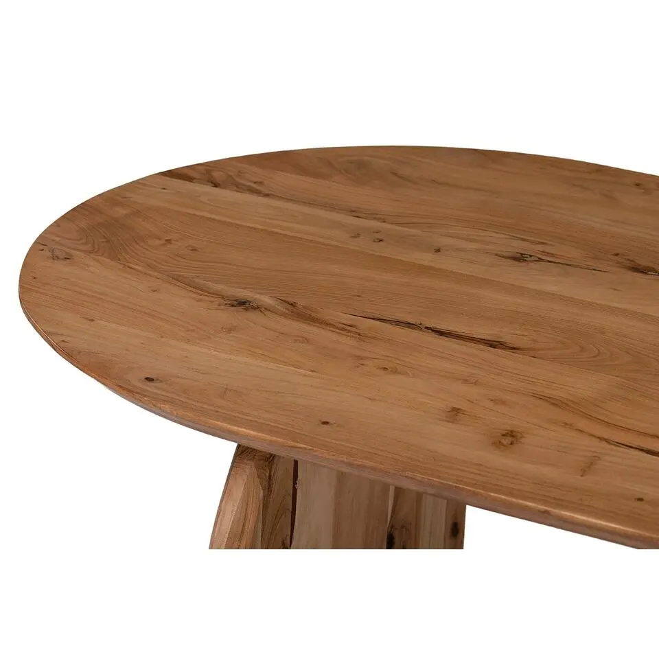 Eettafel Ovaal 240cm - Naturel - Mangohout - Eettafel Daan