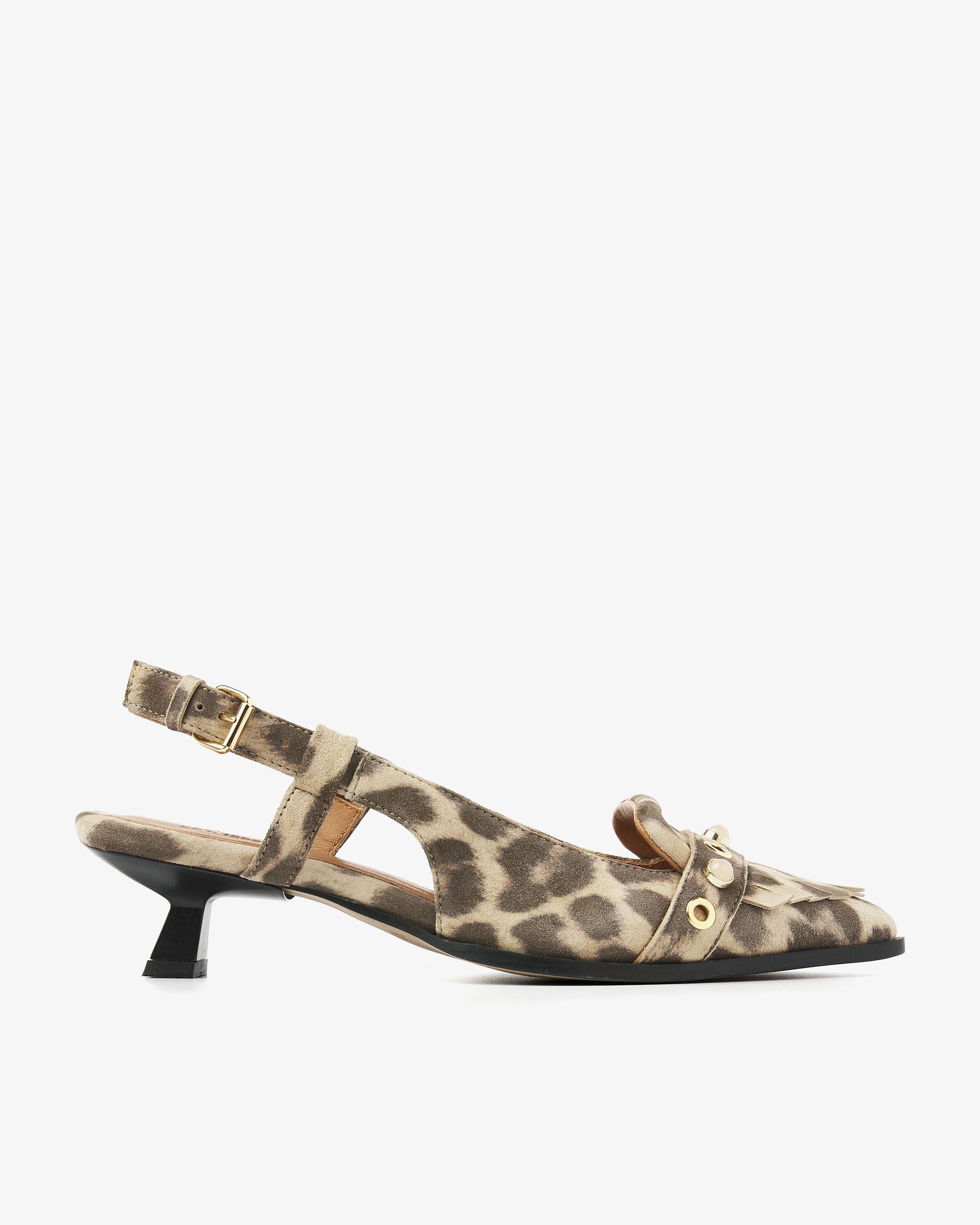 VIA VAI luipaardprint slingbacks Lea Aileen
