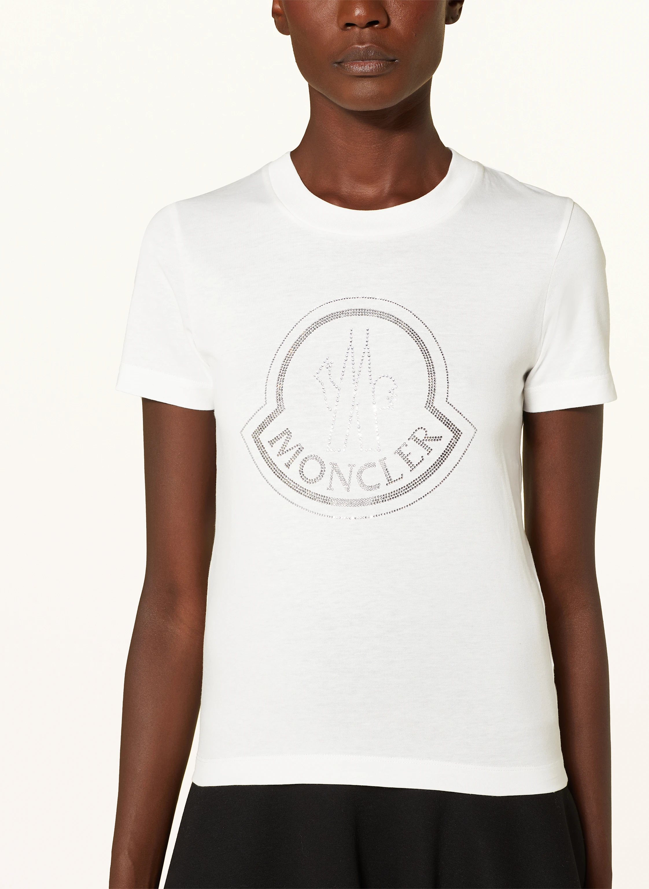 MONCLER T-Shirt mit Schmucksteinen