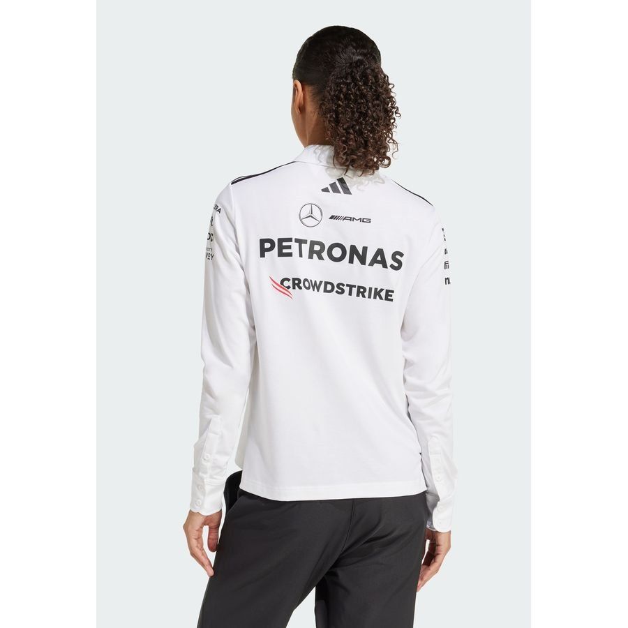Adidas Polo manches longues d'équipe Mercedes - AMG Petronas Formula One Team
