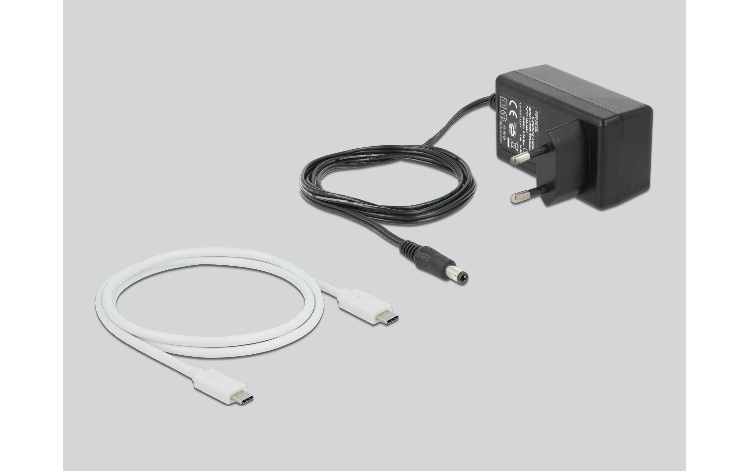 Dockingsstation M.2 NVME SSD Klon Station<br>Delock M.2 Dockingstation für 2 x M.2 NVMe PCIe SSD mit Klon Funktion