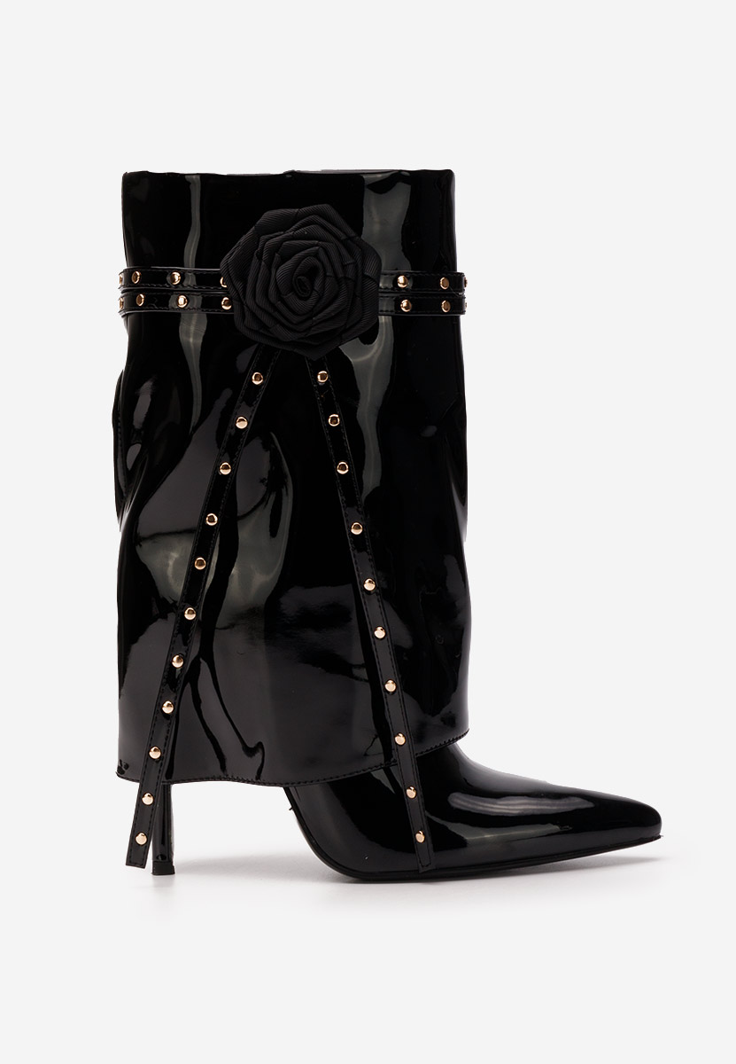 Bottes talons aiguilles noires Erikka
