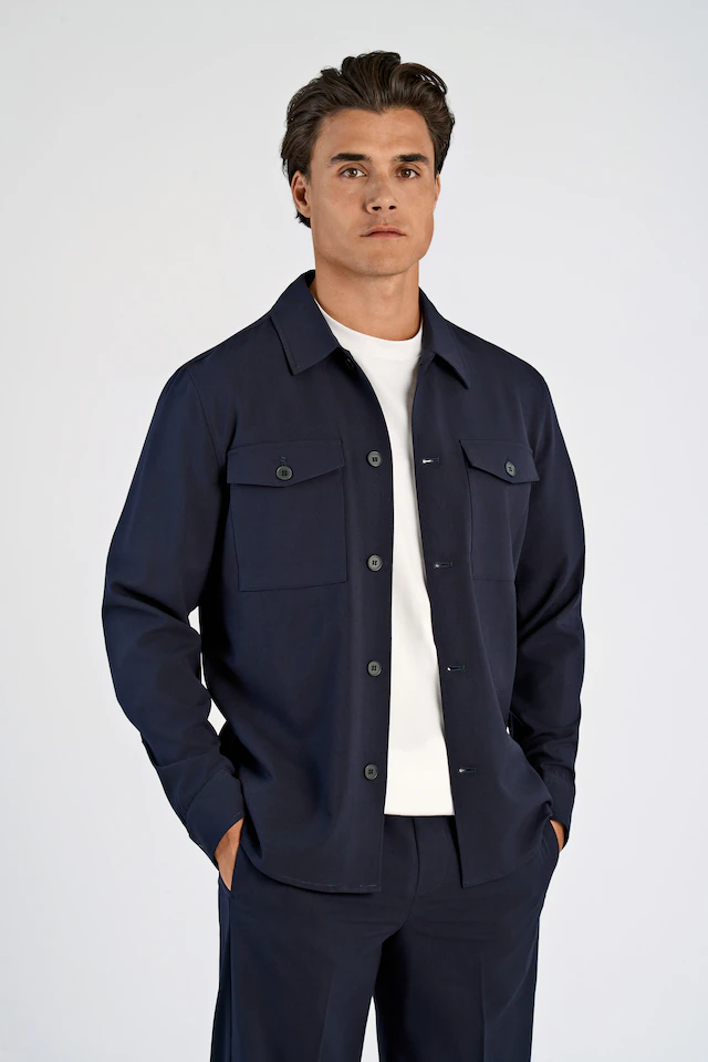 LINDBERGH Hemdjacke ohne Kapuze mit 2 Brusttaschen