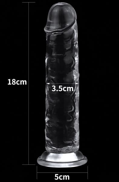 Flawless Clear Dildo 18 cm Dildo
