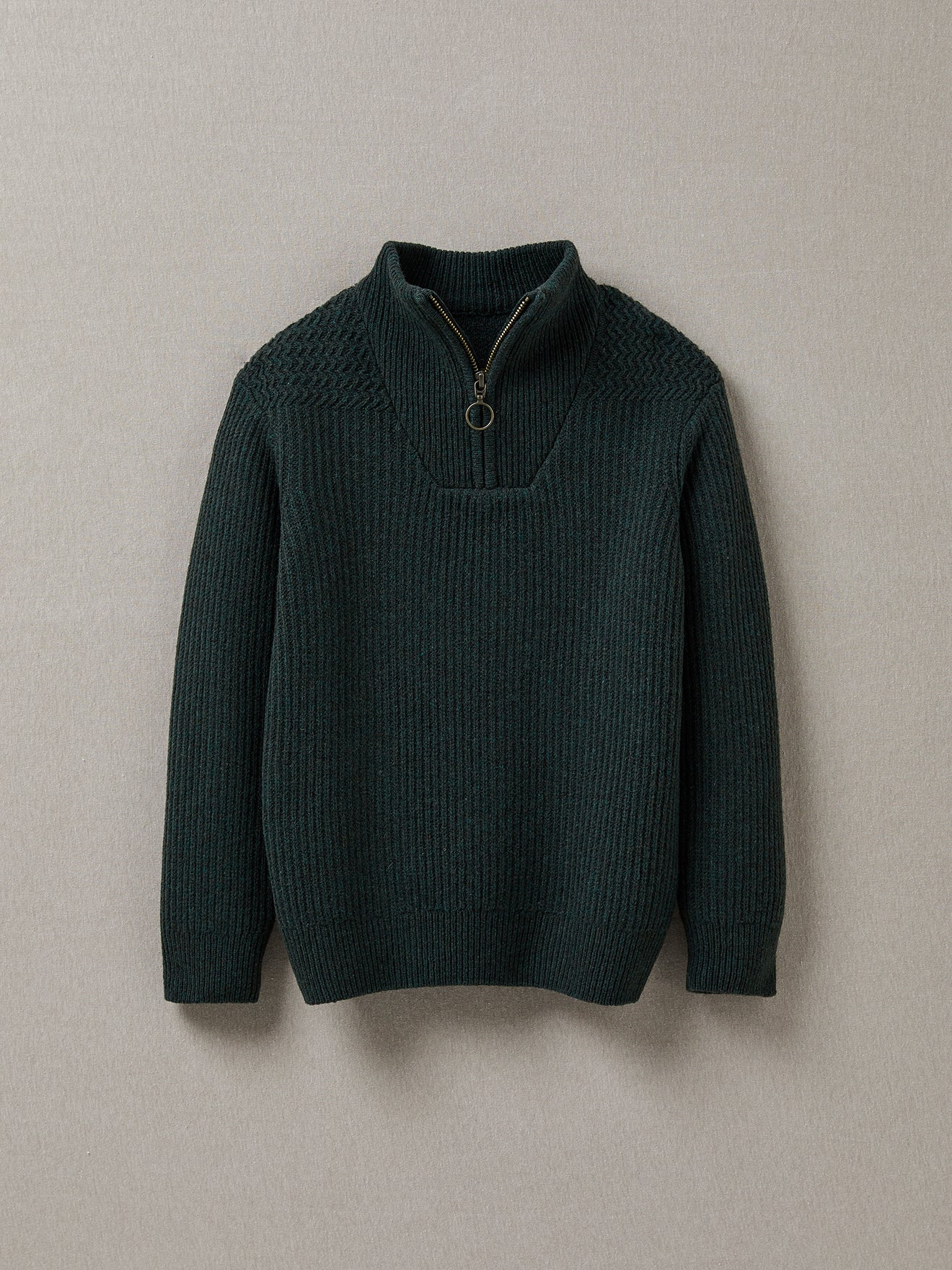Pull col montant garçon laine d'agneau