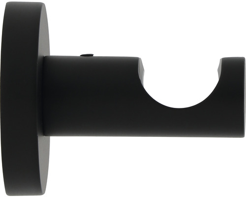 Wandbeugel, enkel spoor, voor Premium Black Line, zwart, Ø 20 mm, lang 4,2 cm, 1 st.