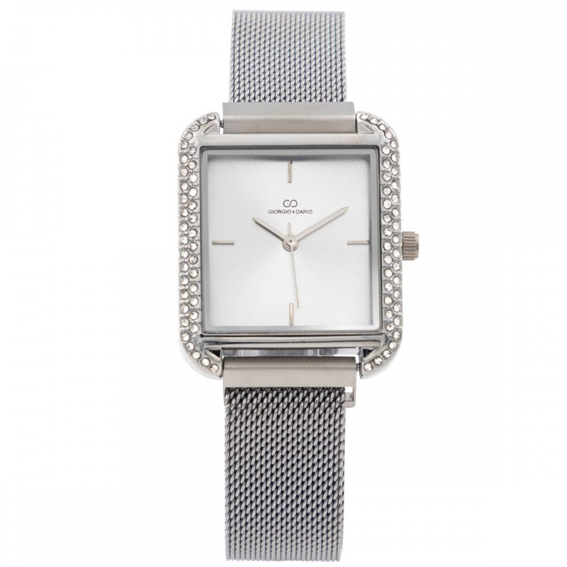 Coffret montre Femme GIORGIO bracelet Acier Argenté