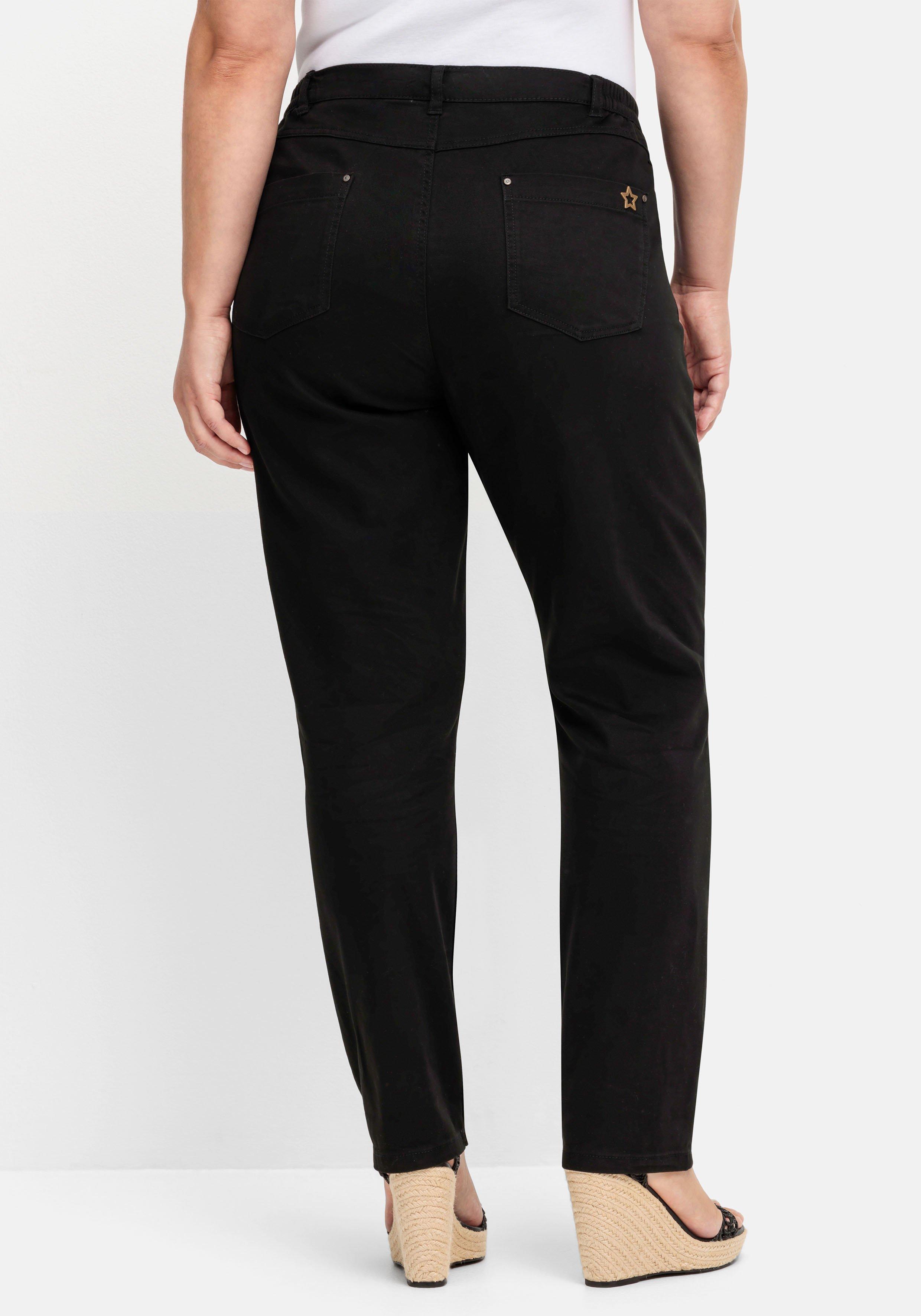 Gerade Jeans in Ankle-Länge, Five-Pocket-Form